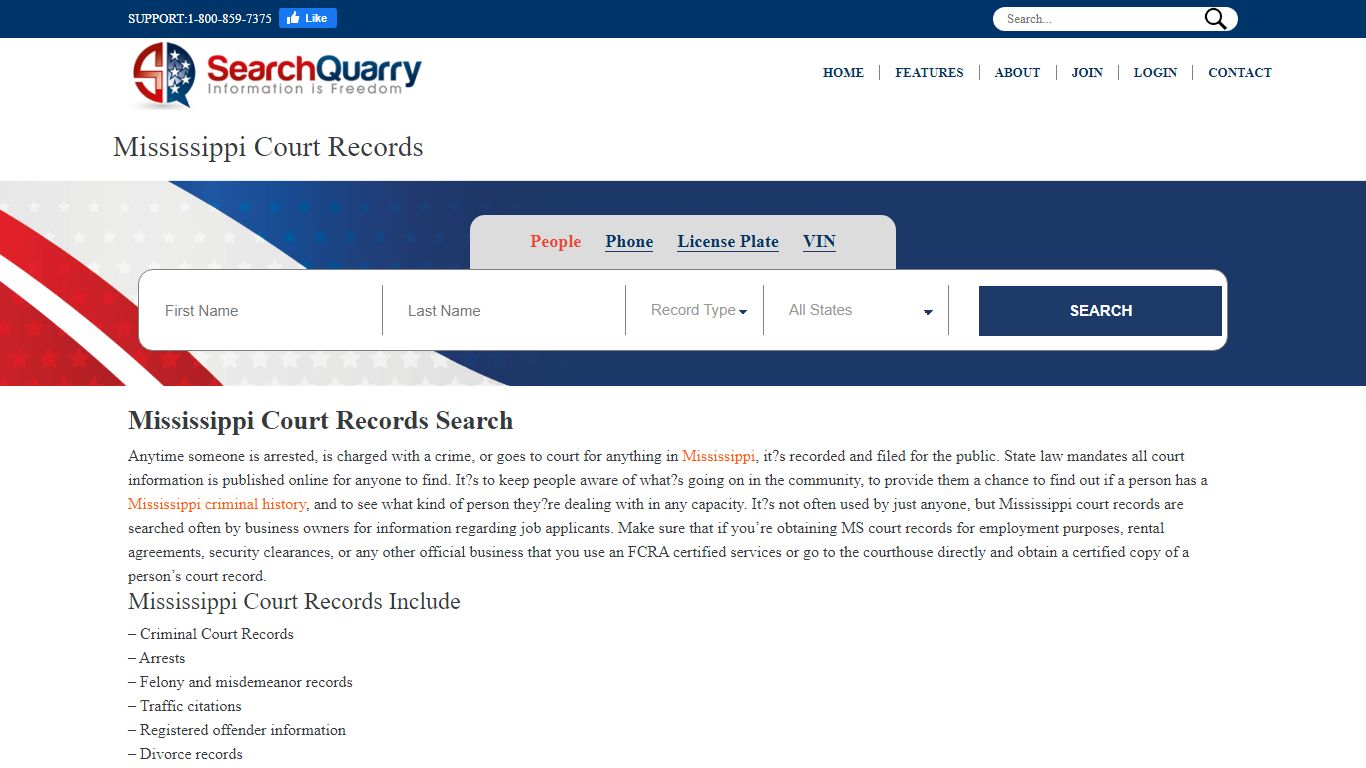 Mississippi Court Records | Enter a Name to View Court ...